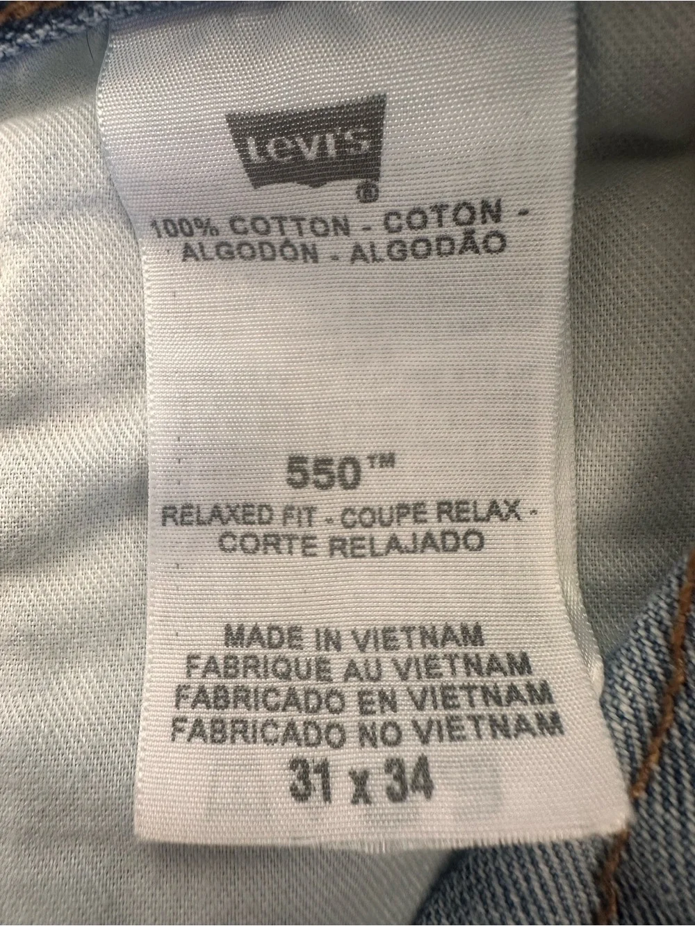 Levi's 501 Y2K Men's Relaxed Fit Jeans 31x34